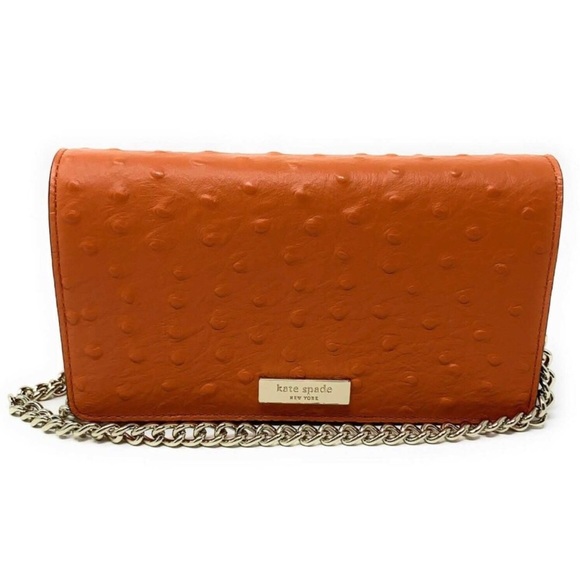 Kate Spade Alexander Ave ostrich crossbody purse - Picture 3 of 8